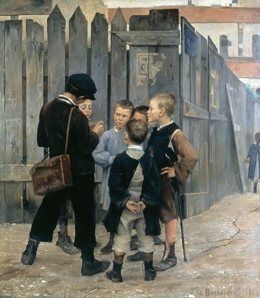 The Meeting 1884. Oil on canvas. Marie Bashkirtseff (1858-1884 - Maria Konstaninova
