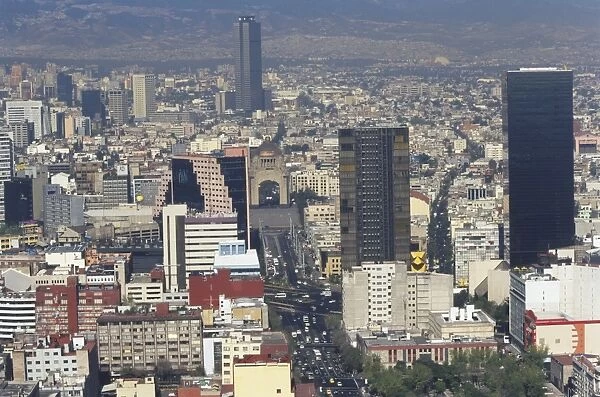 Mexico, Mexico City, view of city from the Torre Latinoamericana building
