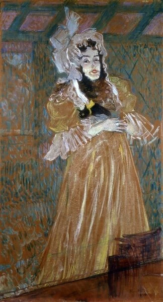 Miss May Belfort oil on wood, 1895, by Henri de Toulouse-Lautrec (1864-1901) French artist