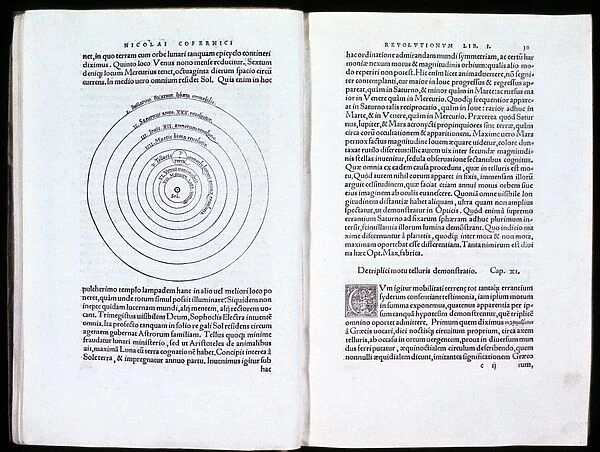 Nicolas Copernicus (1473-1543) Polish astronomer. Spread of his De revolutionibus