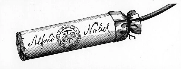Nobel Explosives Company Limited, Ardeer, Ayrshire. Cartridge packed with Dynamite