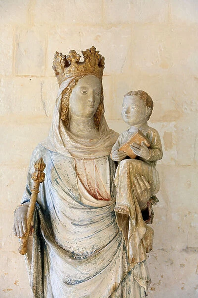 Notre Dame du Bec benedictine abbey Virgin and child