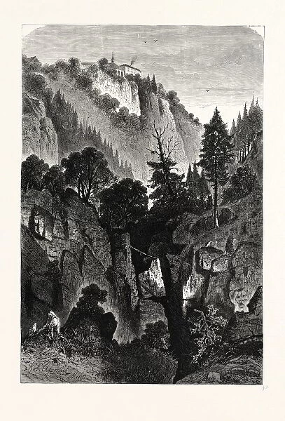 THE NUNNERY OF OTTILIENBERG, ALSACE. Mont Sainte-Odil, Odilienberg or Ottilienberg