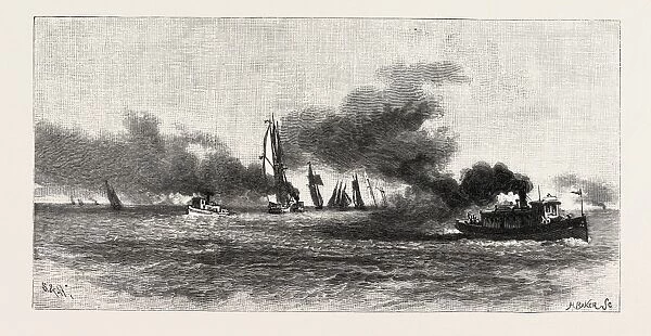 Off Port Dalhousie, Canada, Nineteenth Century Engraving