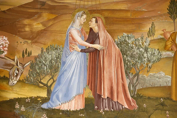 Painting in the Visitation church in Ein Kerem