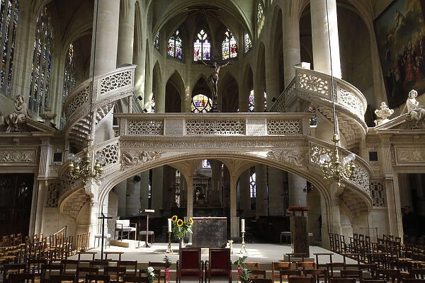Paris, France Saint-Etienne-du-Mont church jube