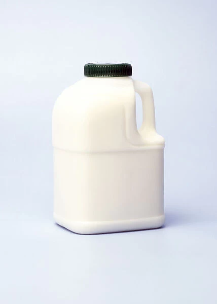 Plastic bottle full of milk