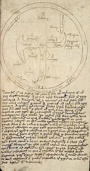 Polychronicon by Ranulf Higden, manuscript, 1350