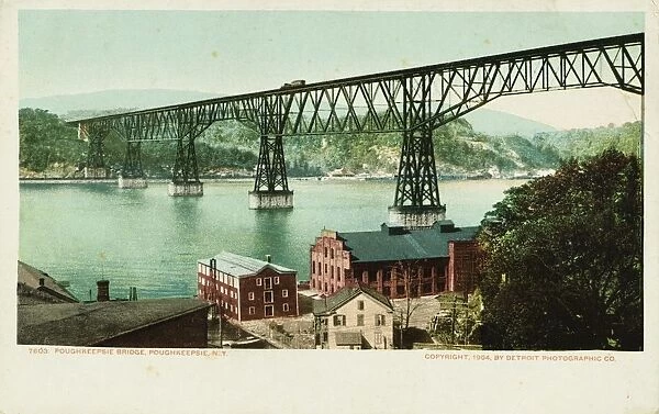 Poughkeepsie Bridge, Poughkeepsie, N. Y. Postcard. 1904, Poughkeepsie Bridge, Poughkeepsie, N. Y. Postcard