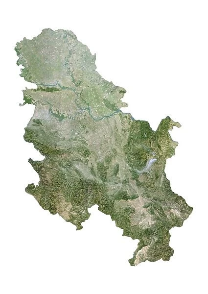 Serbia, Satellite Image