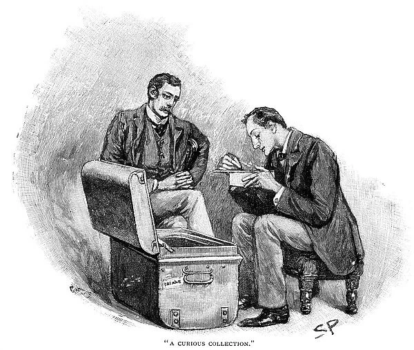 Sherlock Holmes and Dr Watson investigating