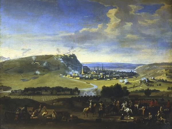 The Siege of Namur. Scene before the final attack, 5 August 1695 when the attackers