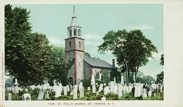 St. Pauls Church, Mt. Vernon, N. Y. Postcard. 1903, St. Pauls Church, Mt. Vernon, N. Y. Postcard