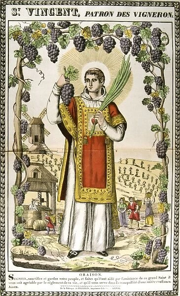 St Vincent. Christian deacon from Saragossa, martyred under Diocletian c. 304. Patron
