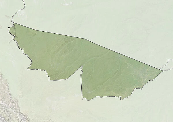 State of Acre, Brazil, Relief Map