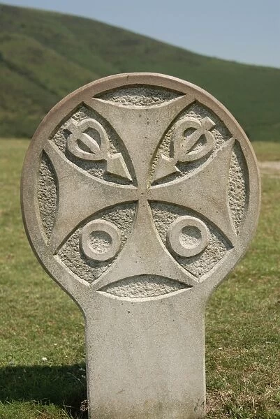 Stele pillar in basque country