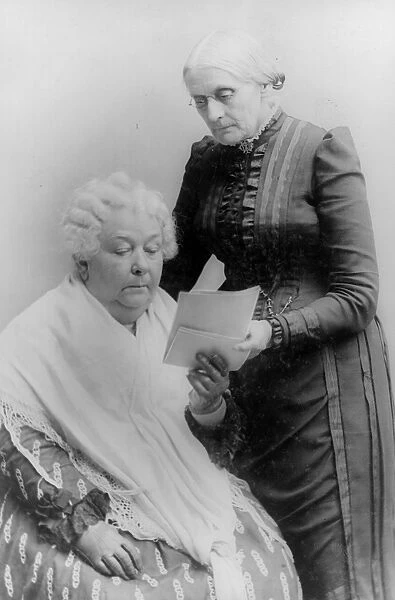 Suffragists Elizabeth Stanton, Susan B. Anthony
