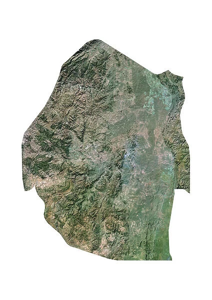 Swaziland, Satellite Image