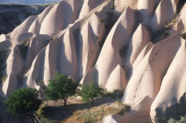 Turkey, Cappadocia, Surroundings of Uchisar, Rock formations