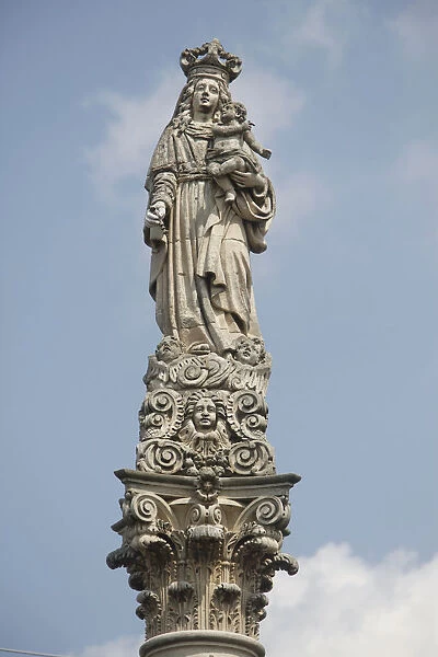 Virgin and Child column in Maglie