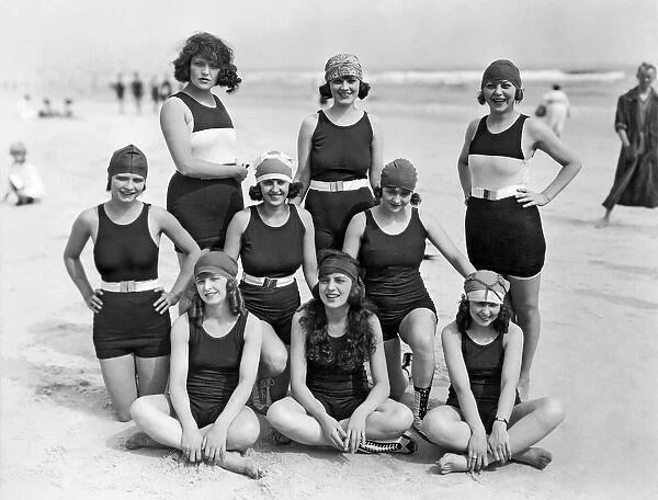 Nine Women In Bathing Suits