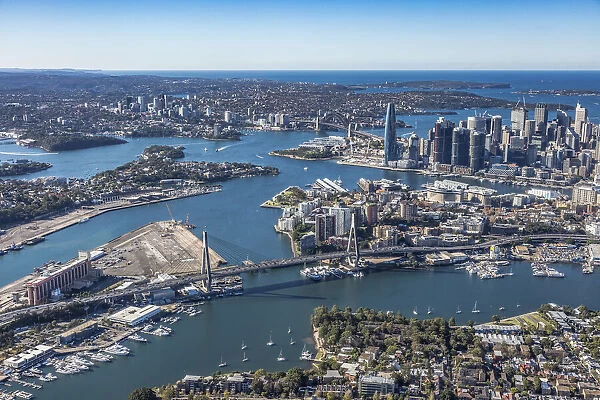 Glebe. Aerial view of Glebe, Sydney, NSW, Australia
