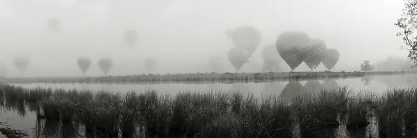Balloons fog reflection
