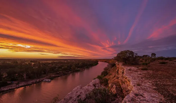 Framed Print : Murray River Sunset Print Framed Print : Murray River Sunset Print
