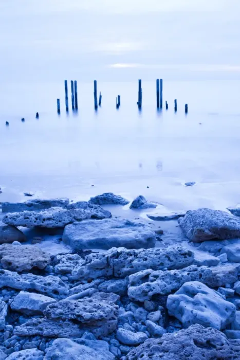 Framed Print : Port Willunga Jetty Print - Winter Evening Scene