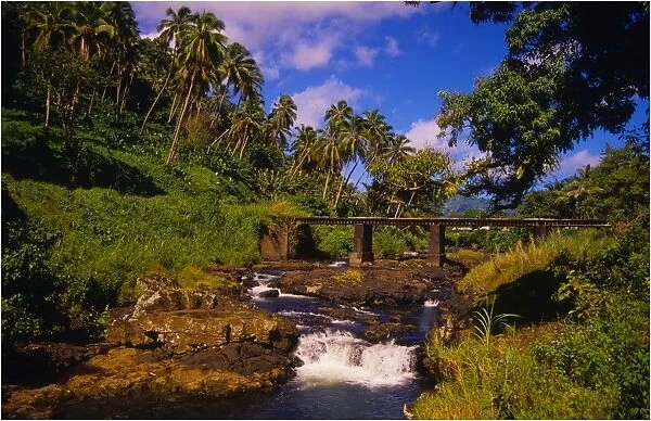 River Cascades, The Island of Upolu, Western Samoa