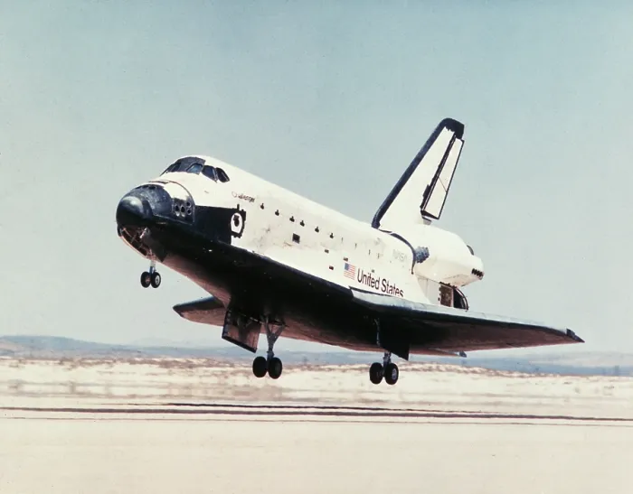 Framed Print : Print of Challenger Space Shuttle at Edwards Air Force Base Framed Print : Print of Challenger Space Shuttle at Edwards Air Force Base