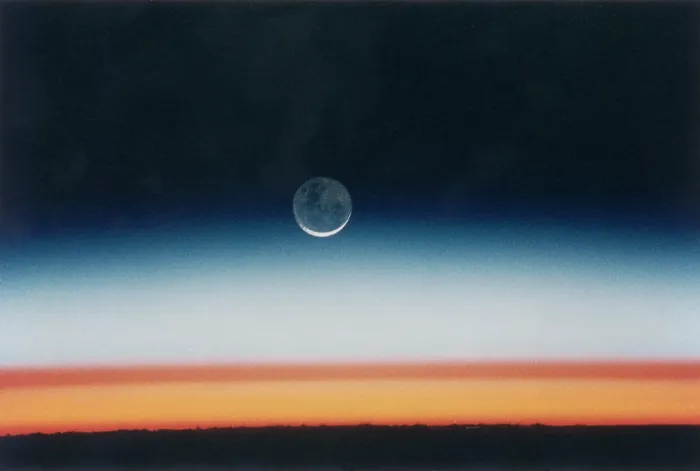 Framed Print : Moonrise Print from Space