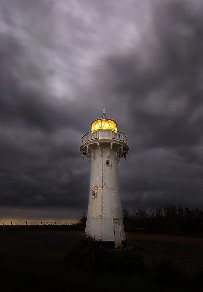 Ulladulla lighthouse on a stormy evening