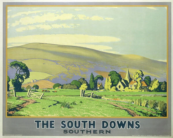 10173542. The South Downs. S.R. Poster, 1946