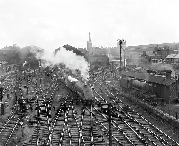 A4 Class 4-6-2 Locomotive at Kings Cross