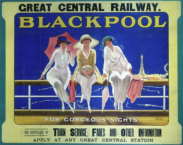 Blackpool, GCR poster, 1910