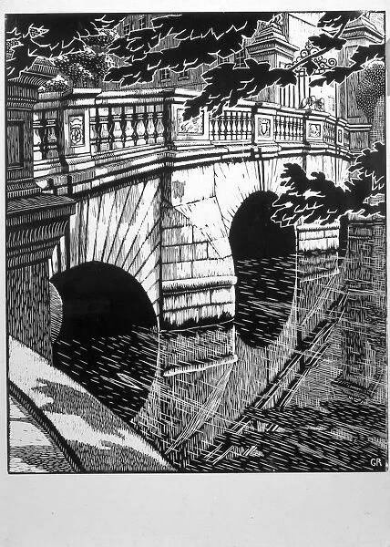 Cambridge - St Johns Bridge, LNER poster, 1923-1947