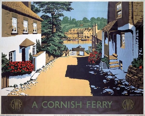 A Cornish Ferry, GWR poster, 1945