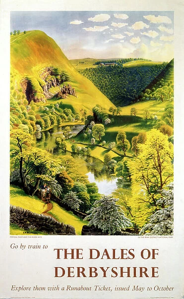 The Dales of Derbyshire, BR (LMR) poster, c 1950s