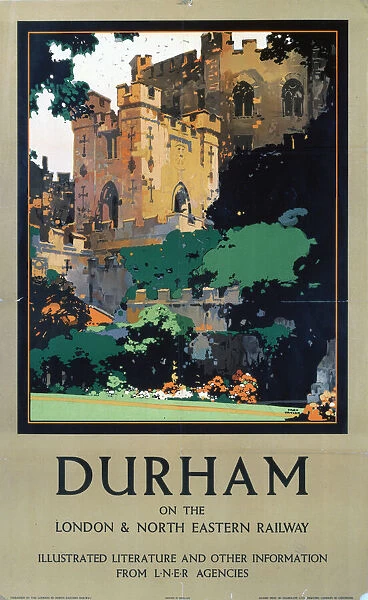 Durham, LNER poster, 1930s