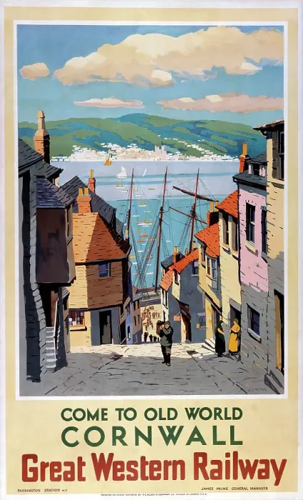 Framed Print : Cornwall Great Western Railway Print Framed Print : Cornwall Great Western Railway Print