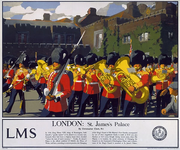 London - St Jamess Palace, LMS poster, 1923-1947