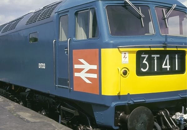 Photograph of a British Railways diesel locomotive, taken during the British Transport