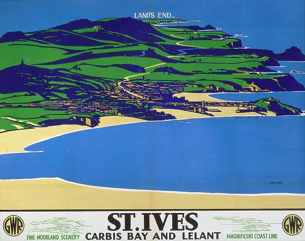 St Ives, GWR poster, c 1935