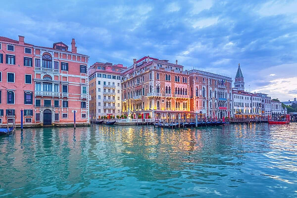 587496048. The Grand Canal in Venice with the Campanile in the background