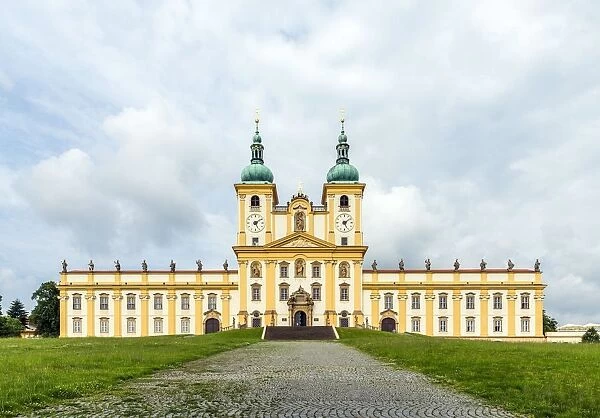 abbey, architectural style, baroque, building, catholic, ceska republika, double-tower