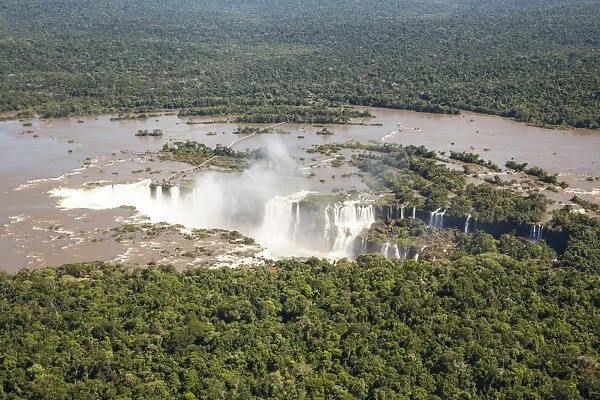 Aerial view of Garganta del Diablo, Iguazu falls
