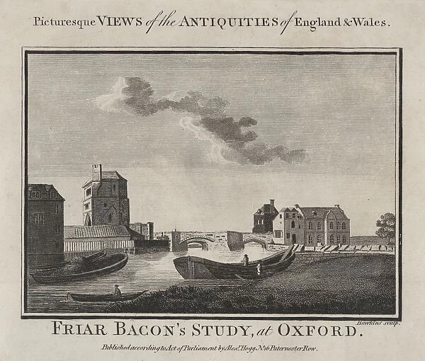 Antique Engraving of Oxford 1786