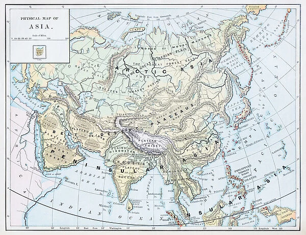 Antique map: Asia