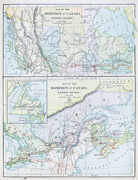 Antique map: Canada